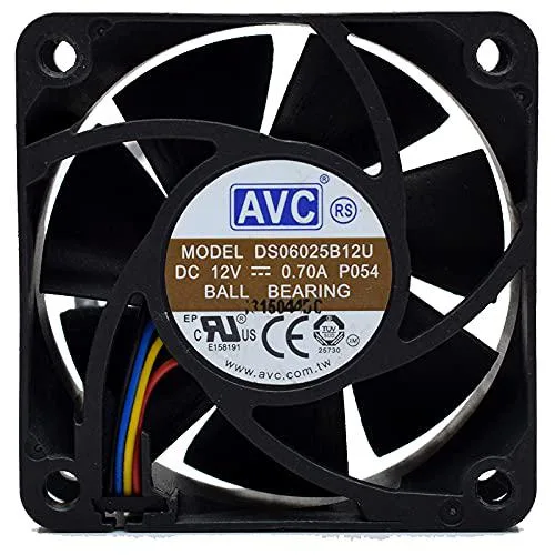 NDLIULEI NDLIULEI DS06025B12U 12V 0.7A 6025 4-wire case fan — product photo