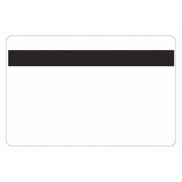 White adhesive PVC ID cards, 100 pack, 14 mil thickness