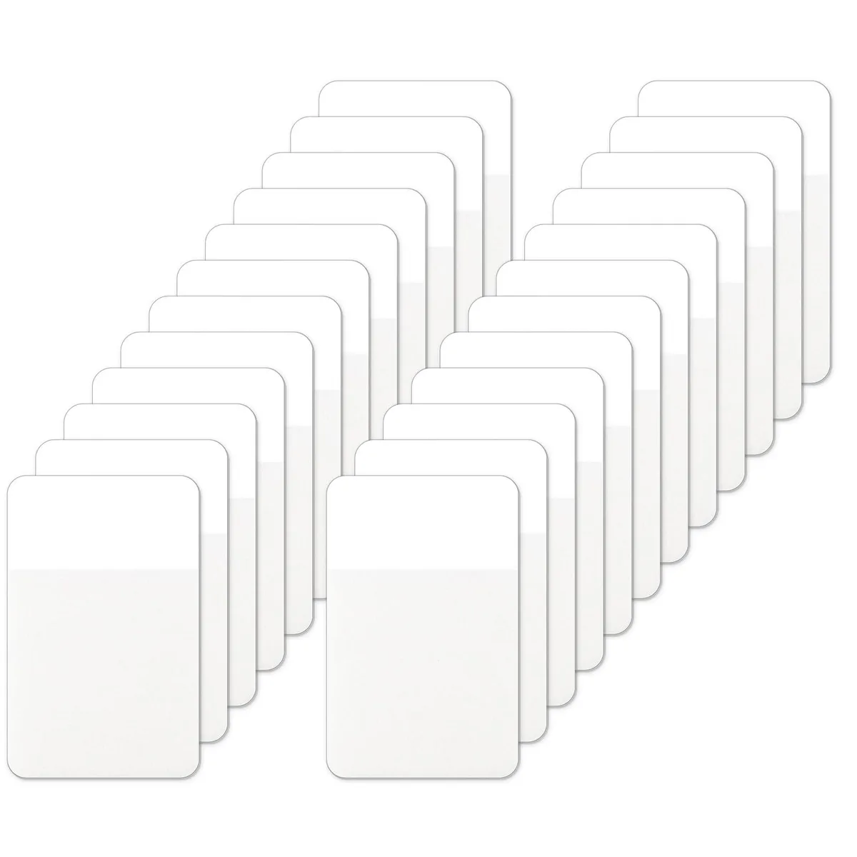 White uncoated sticky index tabs, 480 pieces in dispenser, 1.6 inch size