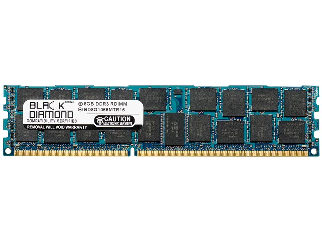 Black Diamond Memory Black Diamond Memory BD8G1066MTR16 8GB DDR3 1066 ECC Registered server RAM — product photo