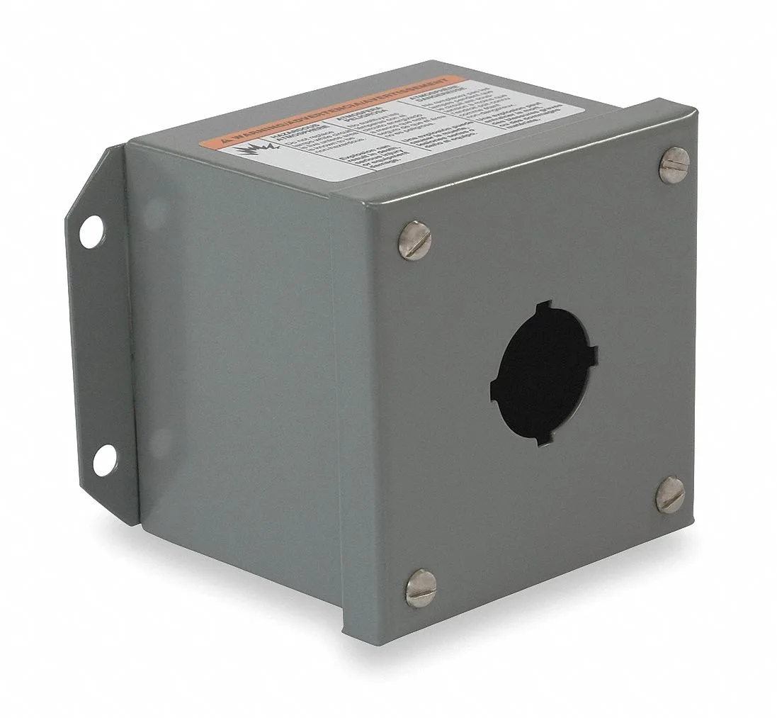 Schneider Electric Schneider Electric 9001KYAF1 30 mm pushbutton enclosure 5.24 in steel — product photo