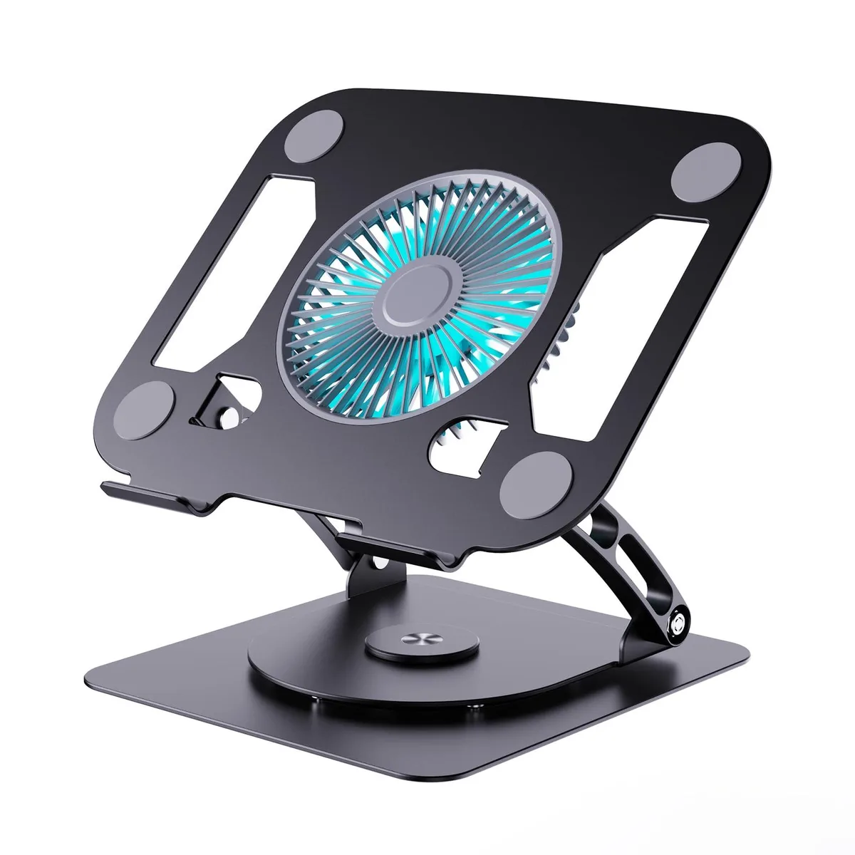  ENHANCE Laptop Cooling Pad 360° Rotation 3 Fan 140mm Blue — product photo