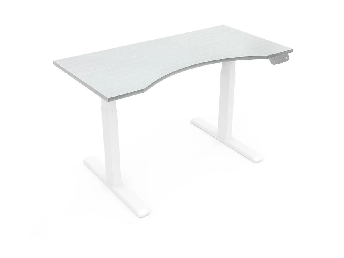 Monoprice Inc. Monoprice 121604 Sit-Stand Desk Top 60 White 59.0x29.5x1.0 in — product photo