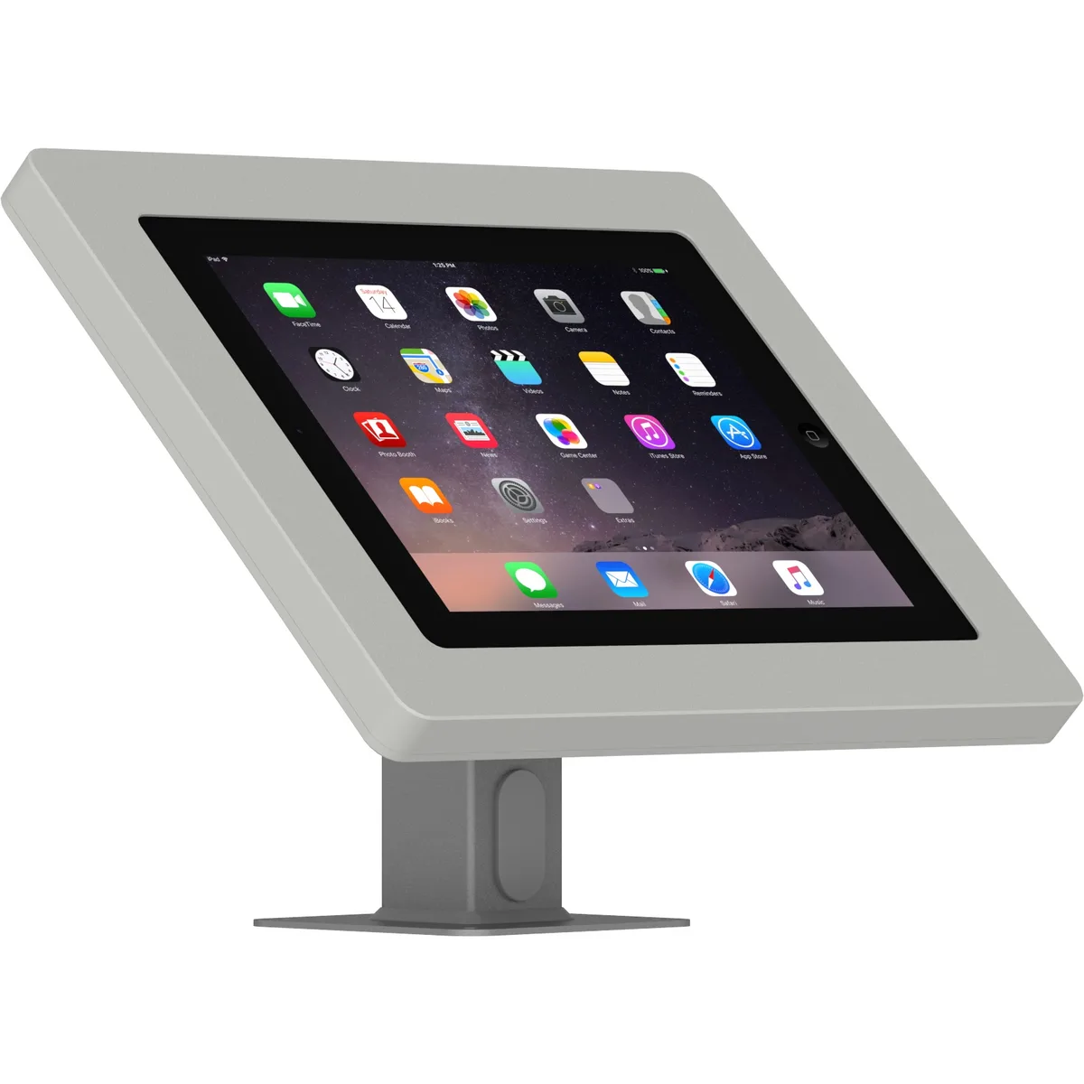 Vidabox Vidabox Light Grey Enclosure and Rotating &amp; Tilting Desk/Table Mount for iPad 2/3/4 — product photo