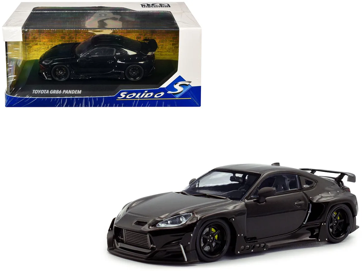 Solido Solido 2022 Toyota Pandem GR86 Black 1/43 Diecast Hobby Collectible — product photo