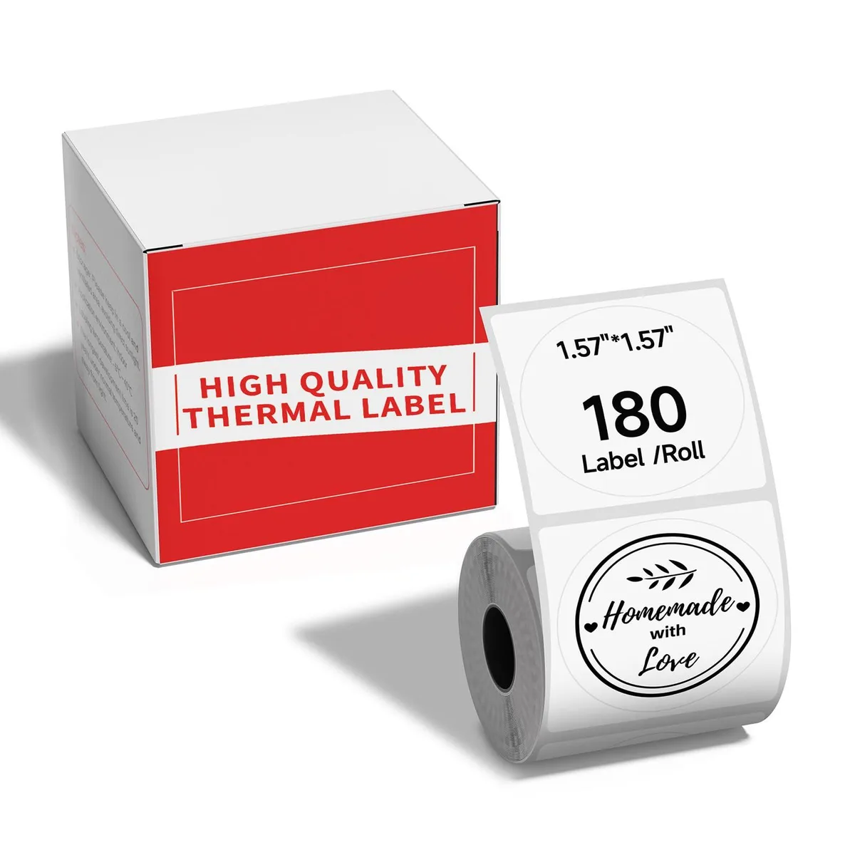  Ponek Thermal Labels 1.57"x1.57" 180/Roll — product photo