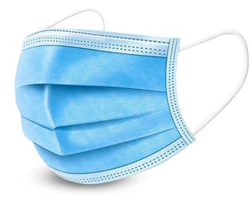 MINGYI MINGYI 3-Layer Disposable Face Mask Blue Adult 10000 Pack — product photo