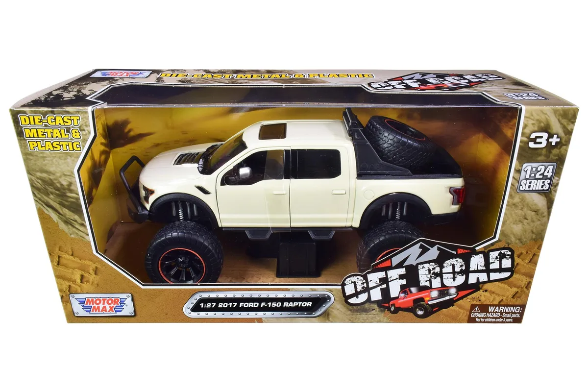 MOTORMAX MOTORMAX 2017 Ford F-150 Raptor 1/27 Diecast Cream — product photo