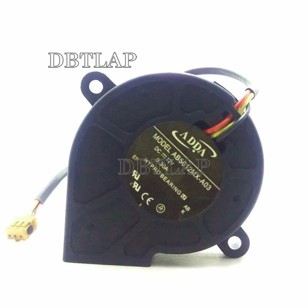 DBTLAP DBTLAP ADDA Turbine Drum Fan AB5012MX-A03 DC12V 0.30A laptop cooling pad — product photo