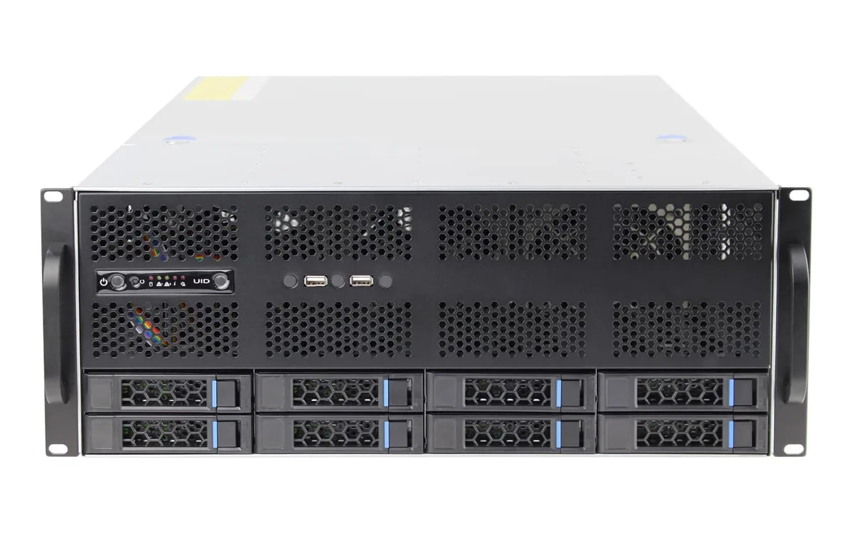 HOTCFWQ HOTCFWQ G465-08 4U server chassis 8-bay 12G SAS air-cooled — product photo