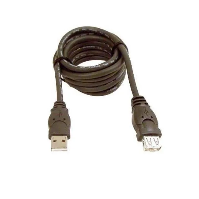QVS QVS CC2210C10 10 ft USB 2.0 480 Mbps black extension cable — product photo