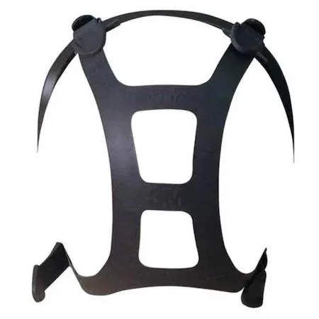 Gray 3M 6897 head harness with metal buckles for 6000 series full facepiece