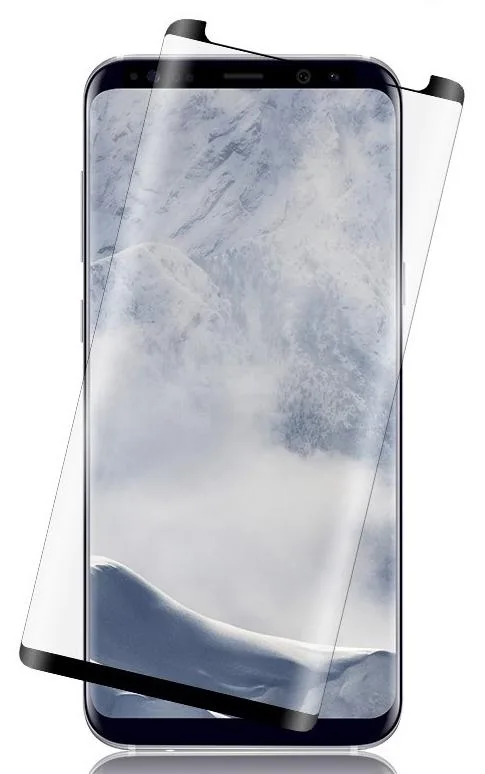 Nakedcellphone Nakedcellphone Curved 3D Tempered Glass Screen Protector Full Size for Samsung Galaxy S9 Plus — product photo