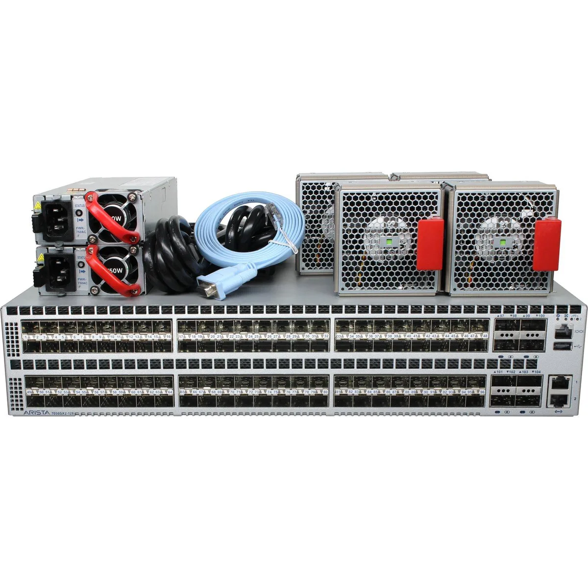 Arista Networks, Inc. Arista Networks DCS-7050SX2-128-F network switch 96×10GbE SFP+ 8×40GbE QSFP+ — product photo