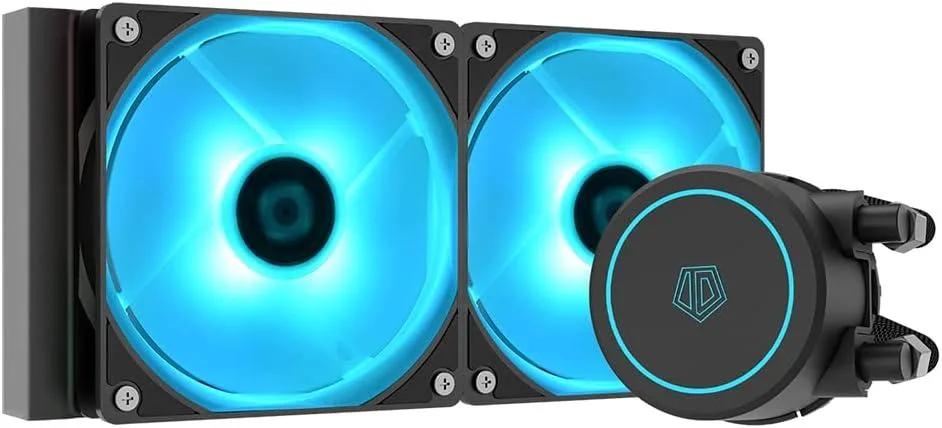 BFKK BFKK AURAFLOW X 240 liquid cooler 240mm 2x120mm PWM fans RGB 12V 4pin sync Intel 1700/1200/115x AMD AM4/AM5 — product photo