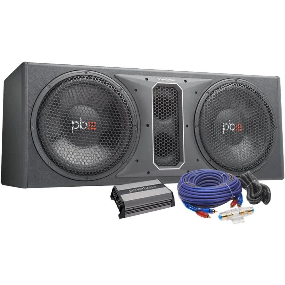 PowerBass PowerBass PBMPP212 Dual 12 inch Car Subwoofer System with Amplifier — product photo