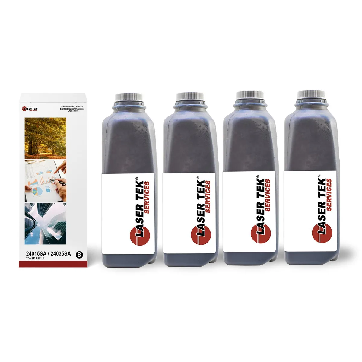 Laser Tek Services Laser Tek Services Toner Refill Kit Lexmark E230/E232/E234/E238 4PK Black 6000pp — product photo