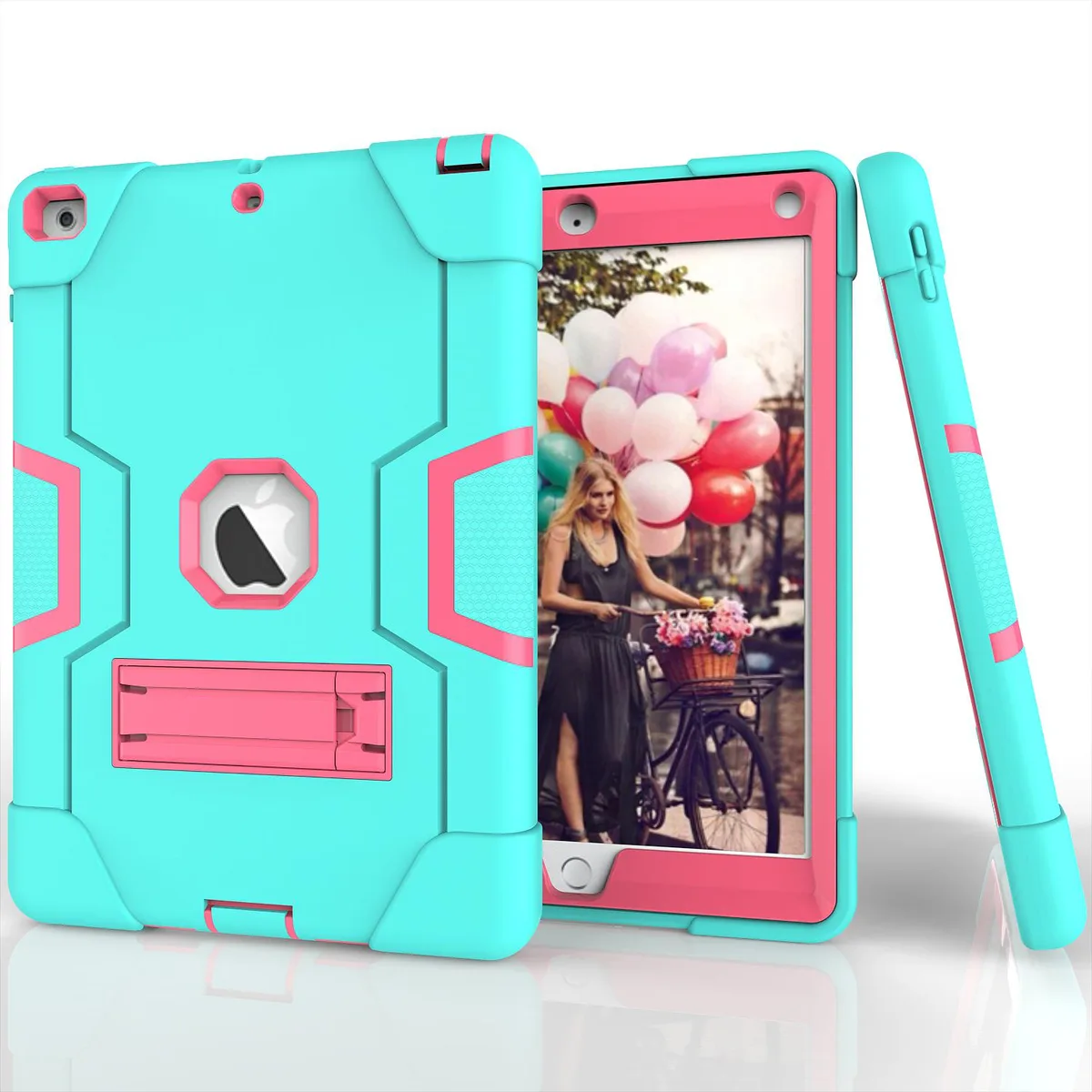 BONAEVER BONAEVER iPad 9.7" Case 2017/2018 Kickstand Stylus Mint Green — product photo