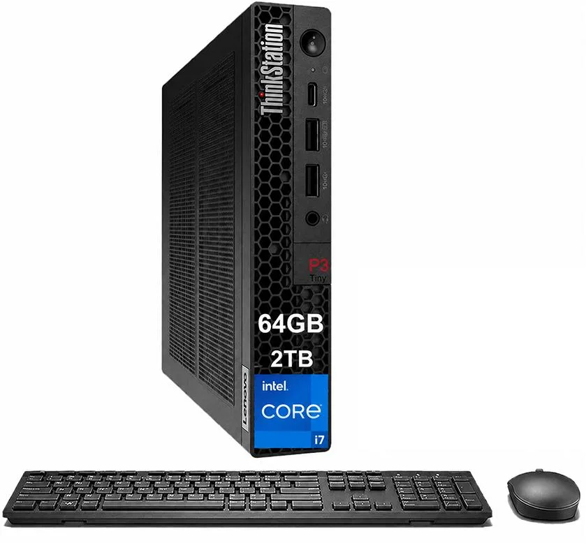 Lenovo Lenovo ThinkStation P3 Tiny i7-14700 64GB 2TB NVMe Windows 11 Pro desktop PC — product photo