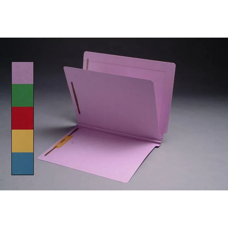Lavender classification folder with full-cut end tab and divider, box of 25