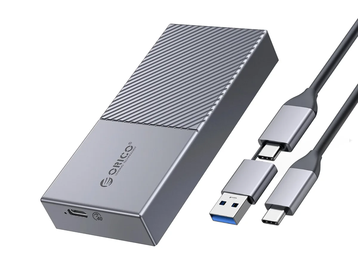 Orico Orico M208C3 M.2 NVMe drive enclosure 40Gbps USB4 aluminum — product photo