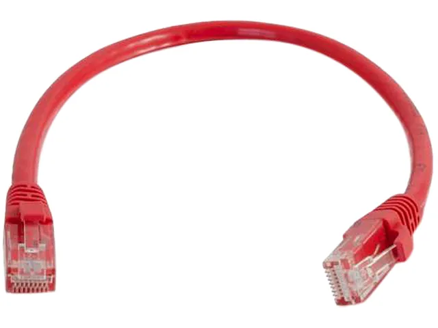Cables To Go Cables To Go 03999 Cat6 network ethernet cable 4 ft 1.22 m Red — product photo