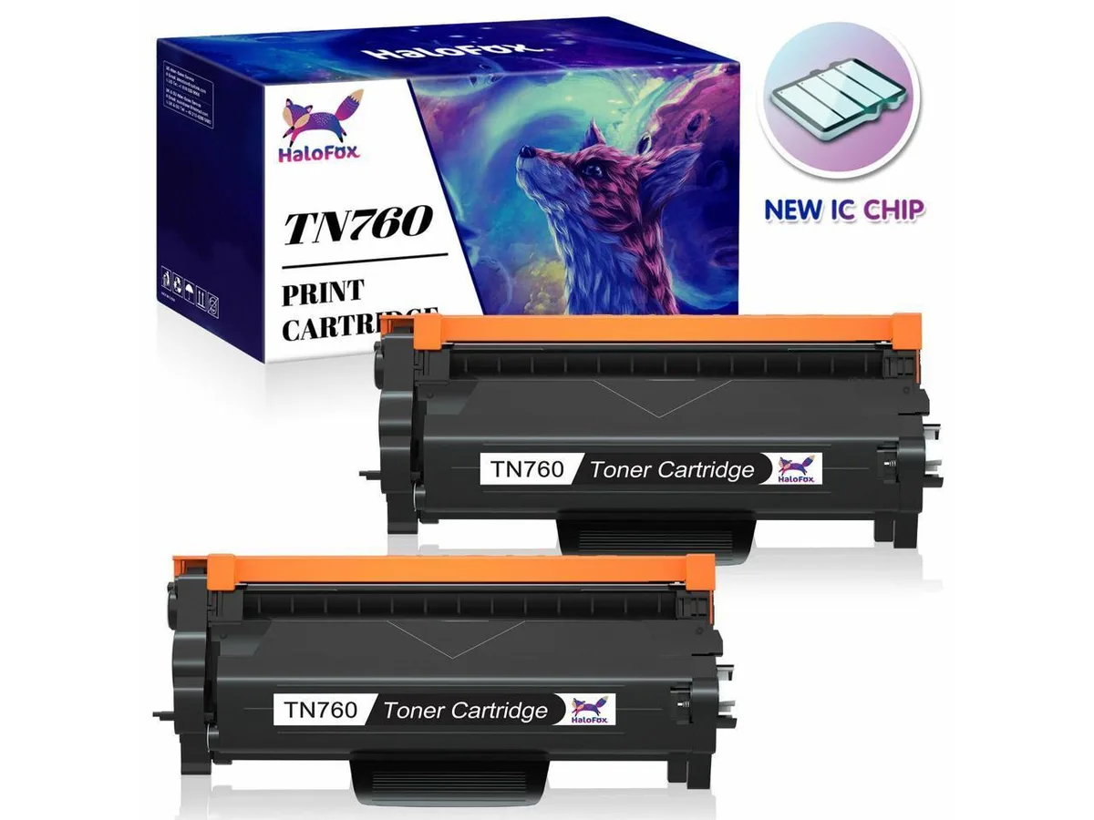 V4ink V4ink TN760 TN730 High Yield Black Toner Cartridge 2 Pack — product photo