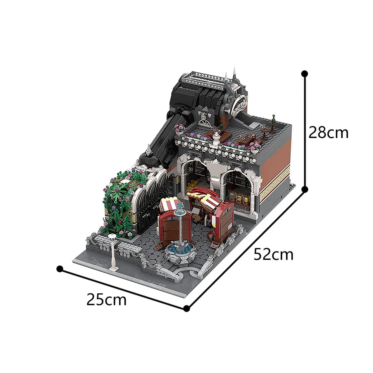 ZITIANYOUBUILD ZITIANYOUBUILD C5724 Modular Market Square Fountain Benches 4689 Parts — product photo