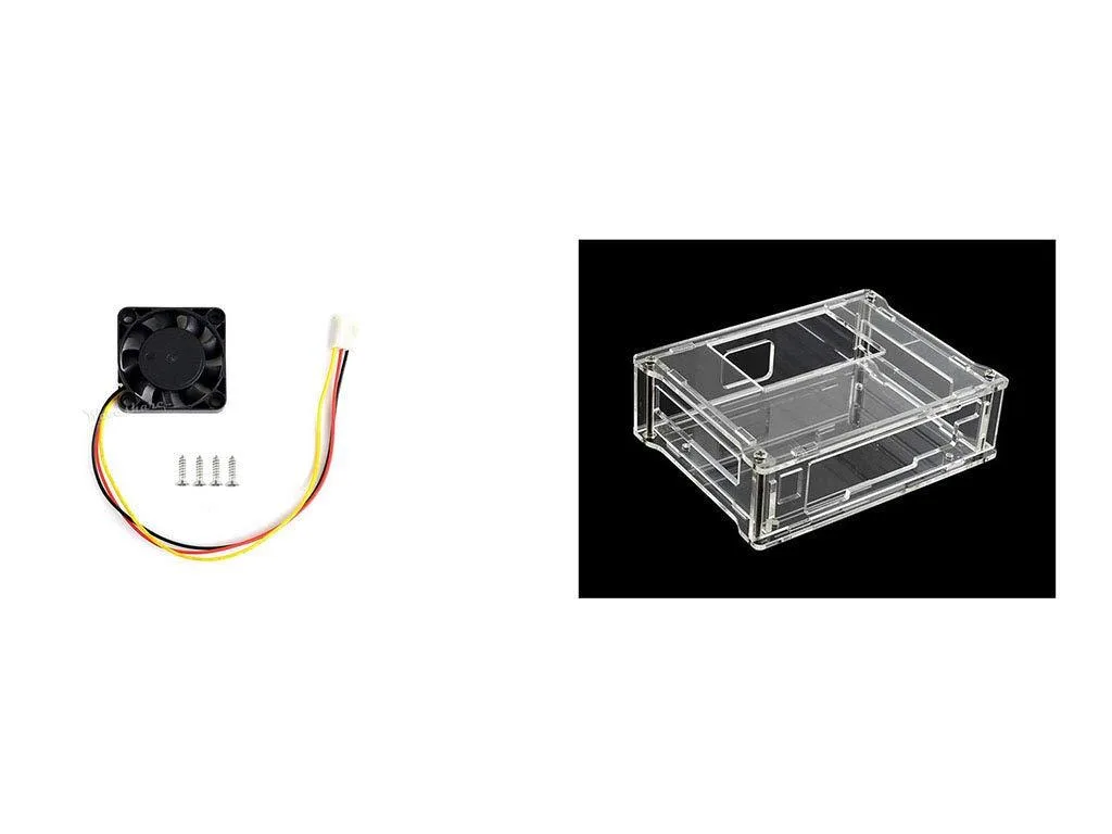 LORDWORLD LORDWORLD Acrylic Clear Case with Cooling Fan for Jetson Nano — product photo