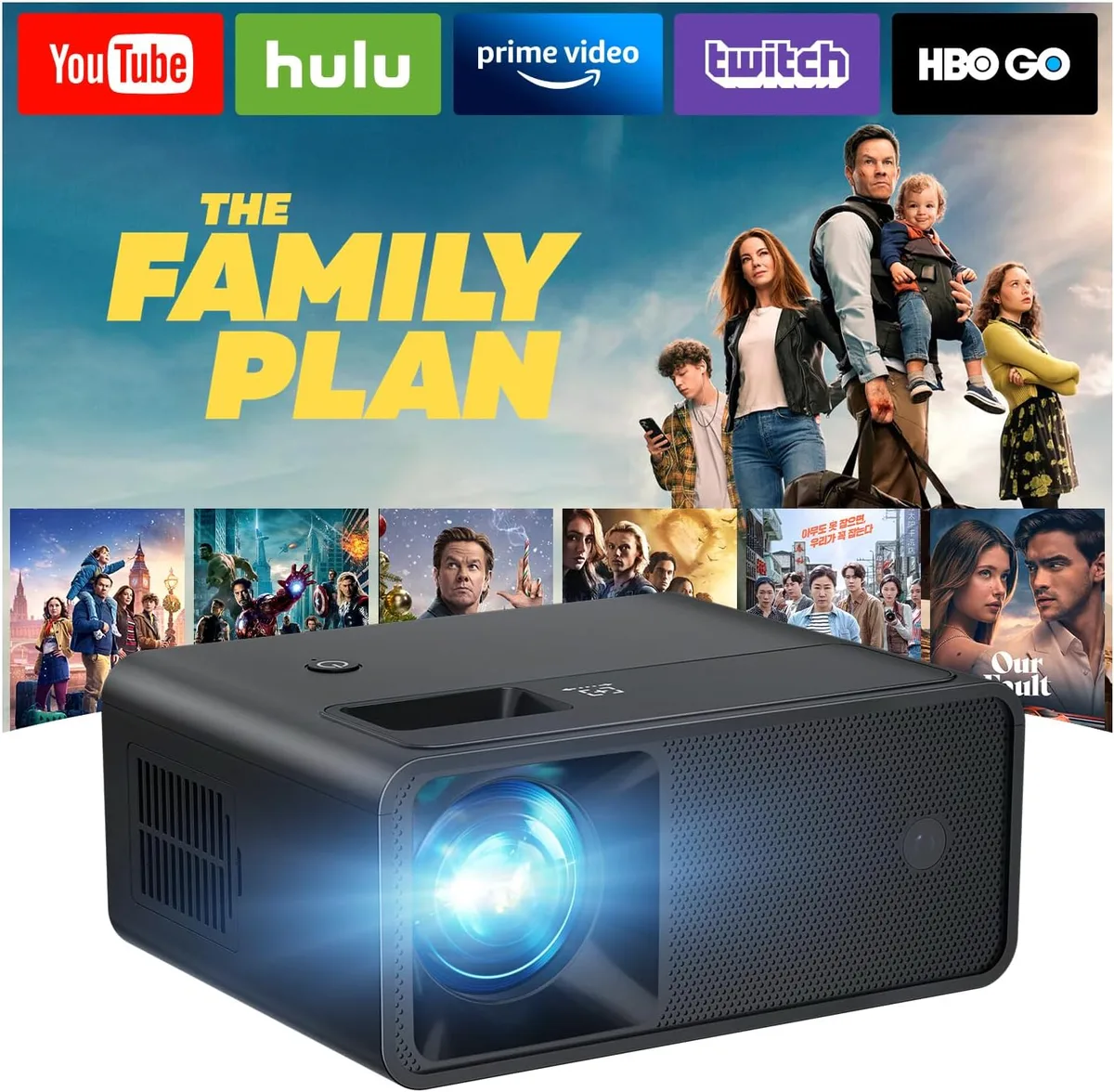  CiBest W13 home theater projector 1024 x 720 8000 lumen 0.5 kg — product photo
