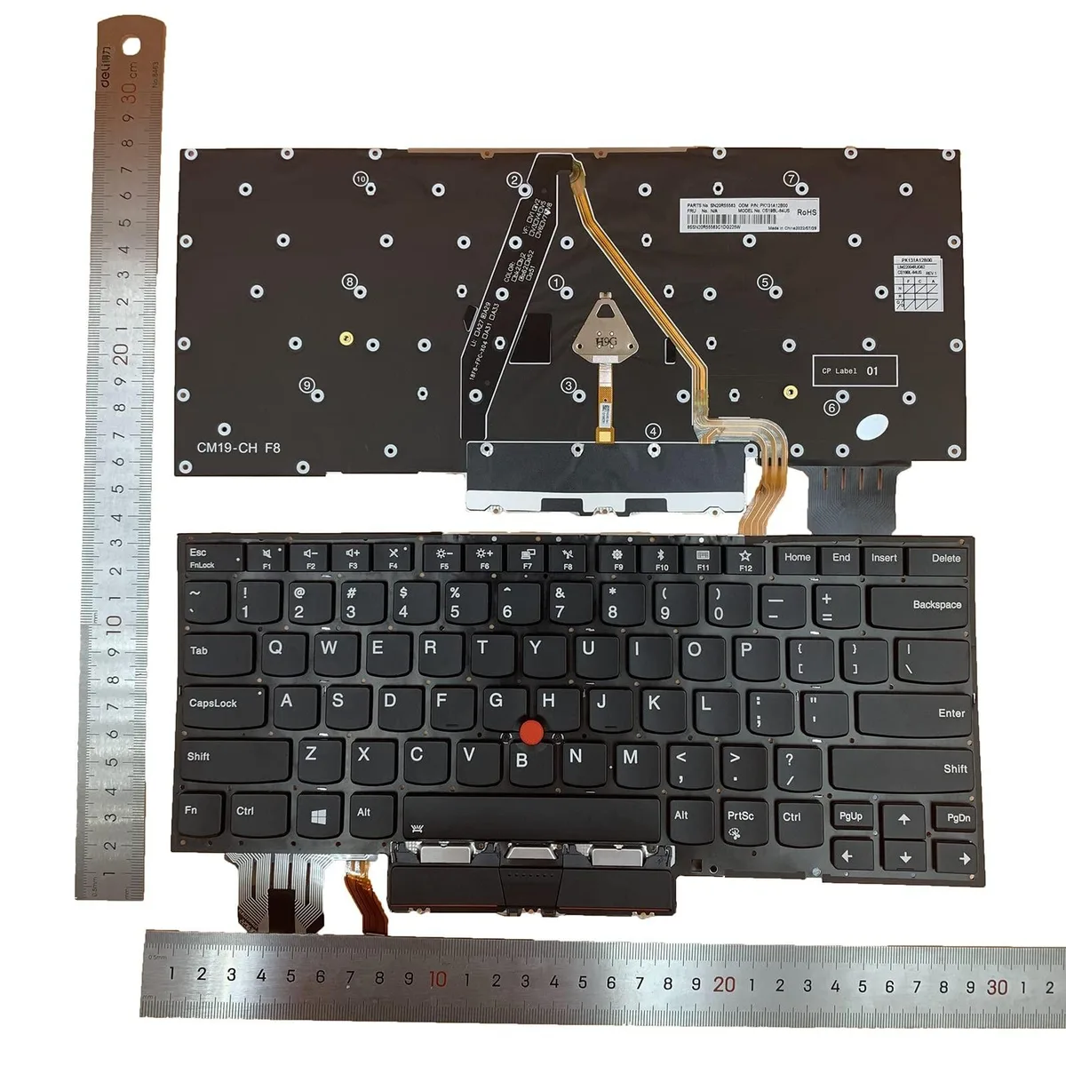 ARCTIC ARCTIC Replacement US Backlit Keyboard for Lenovo ThinkPad X1 Carbon Gen 7/8, X1 Yoga Gen 4/5 — product photo