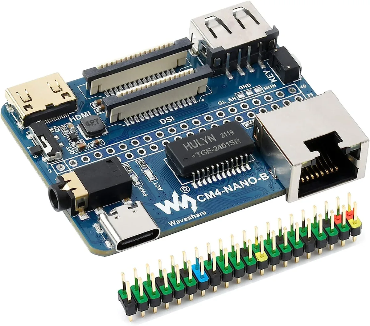 WaveShare WaveShare Nano Base Board (B) for CM4 Lite/eMMC, 56 x 41mm — product photo