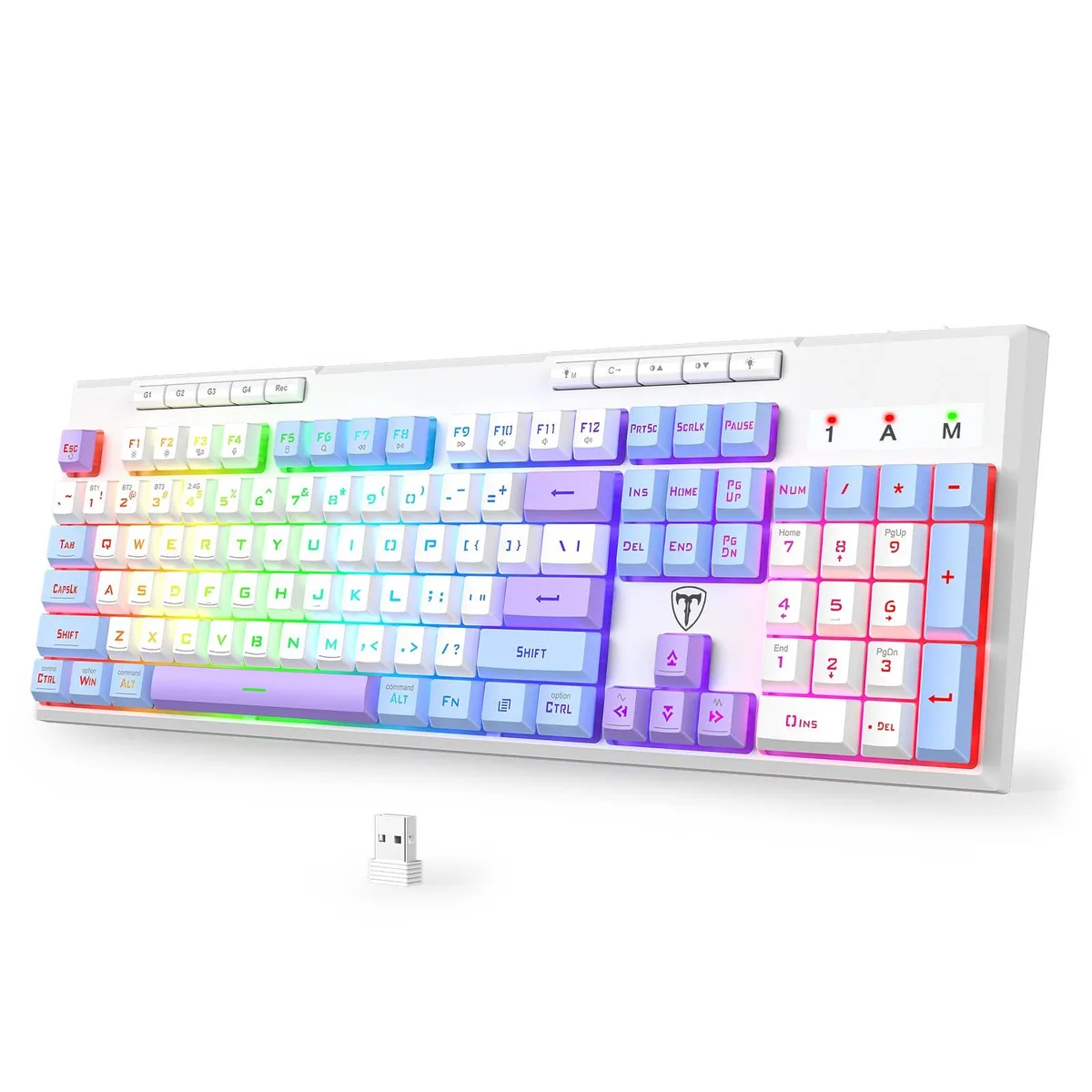  RisoPhy Wireless Gaming Keyboard Tri-Mode RGB 4000mAh 26-Key Anti-Ghosting — product photo