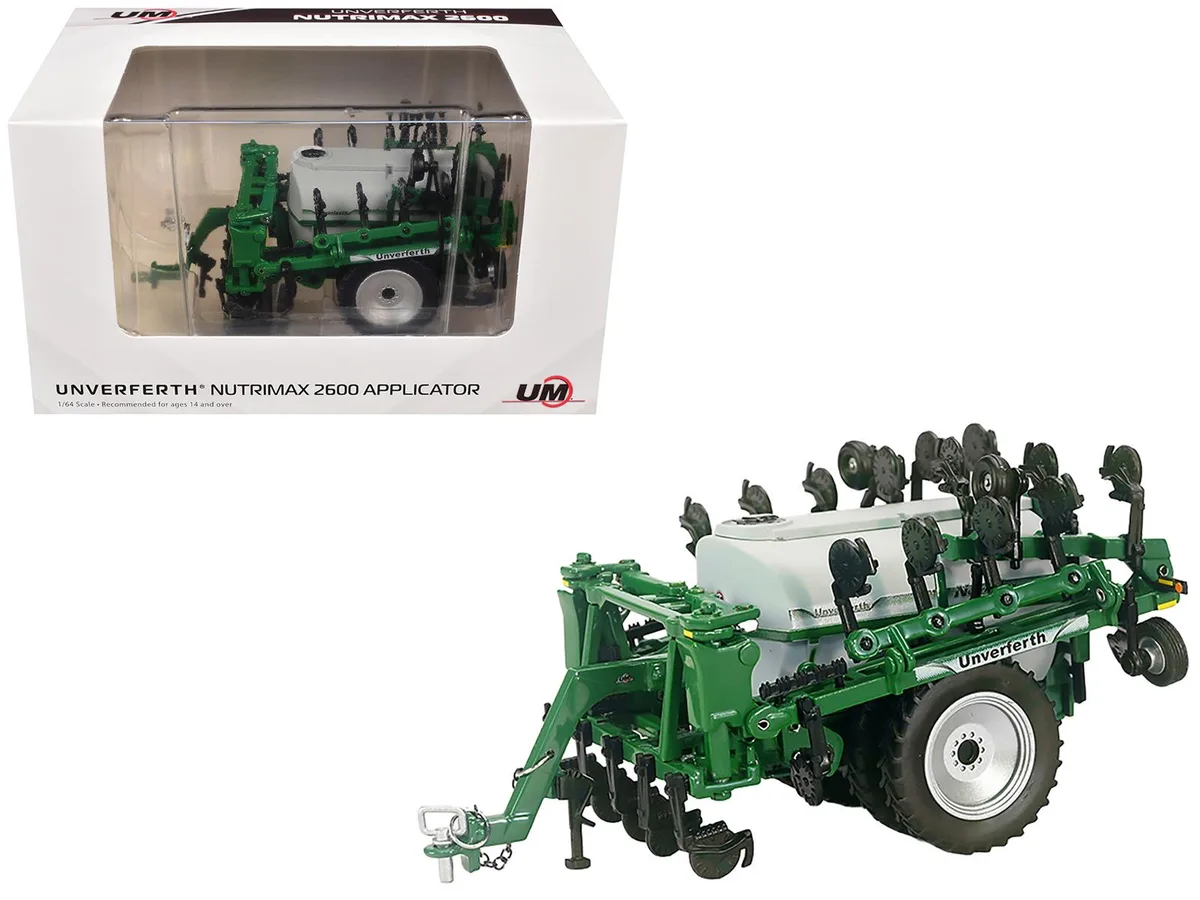 SpecCast Collectibles SpecCast Collectibles Unverferth NutriMax 2600 Applicator Dual Wheels Green 1/64 Diecast Hobby Collectible — product photo