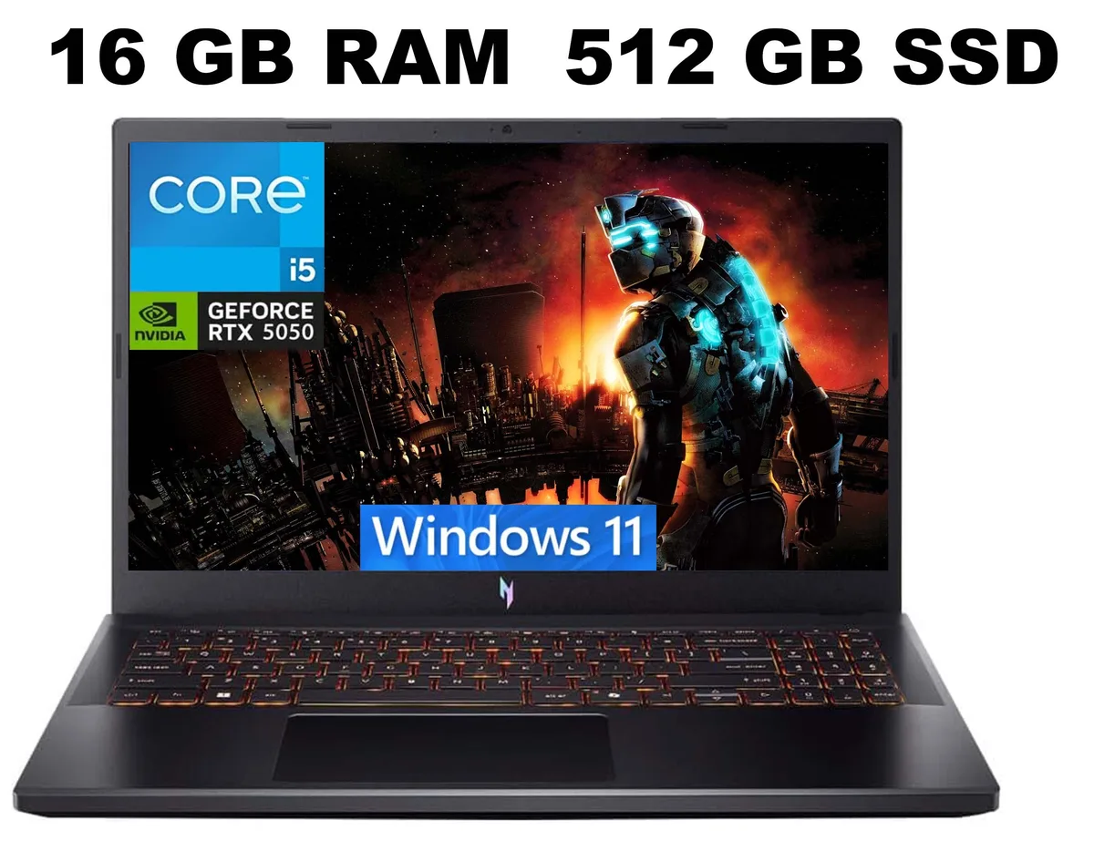 Acer America Acer America Nitro V 15 gaming laptop i5-13420H RTX 5050 16GB 512GB 15.6 165Hz — product photo