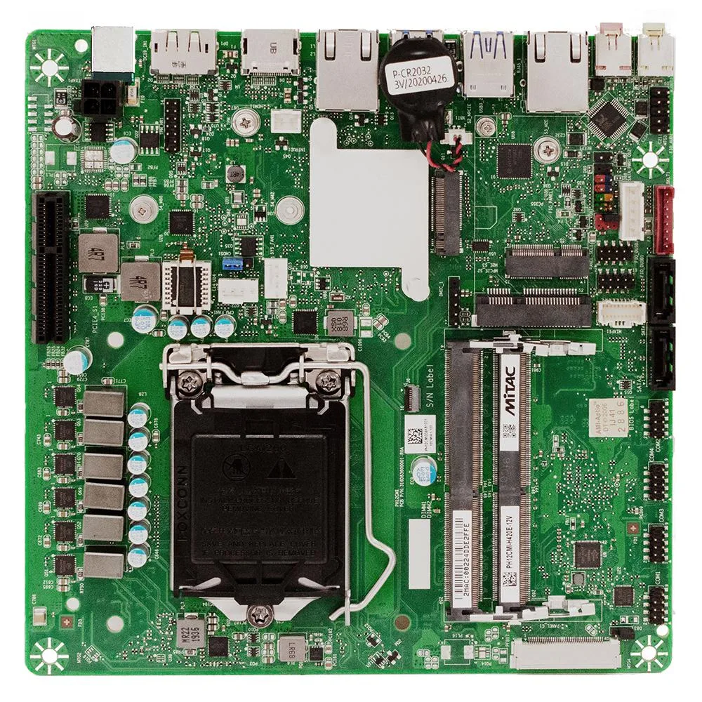 MiTAC MiTAC PH12CMI-Q470E-12V Intel motherboard LGA 1200 Thin Mini ITX Dual LAN — product photo