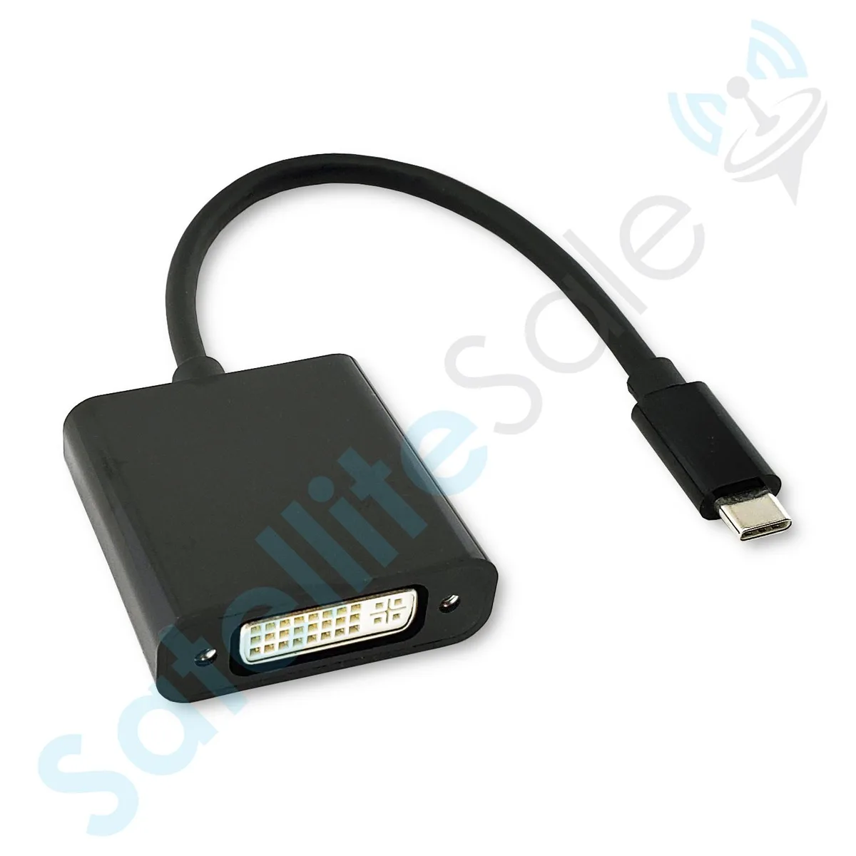 SatelliteSale SatelliteSale MUSB-CFDVIA USB-C to DVI-D Adapter 2K/60Hz Black — product photo