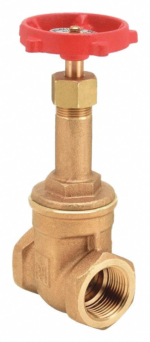 Bronze gate valve with rising stem and wheel handle