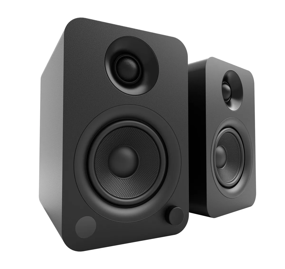 Kanto Kanto YU Powered Bookshelf Speakers Bluetooth 4.2 Matte Black Pair — product photo