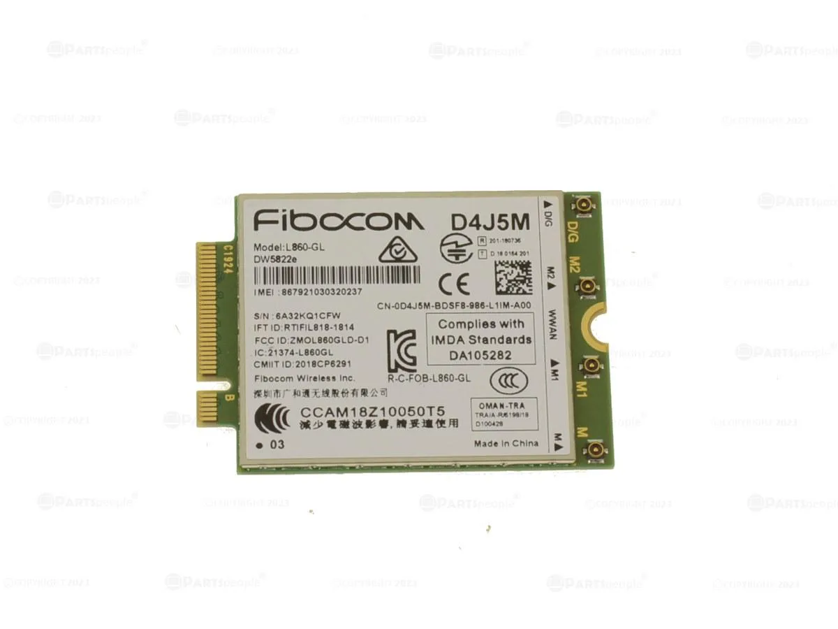 DELL DELL L860-GL 5822E 4G LTE WWAN Wi-Fi adapter — product photo
