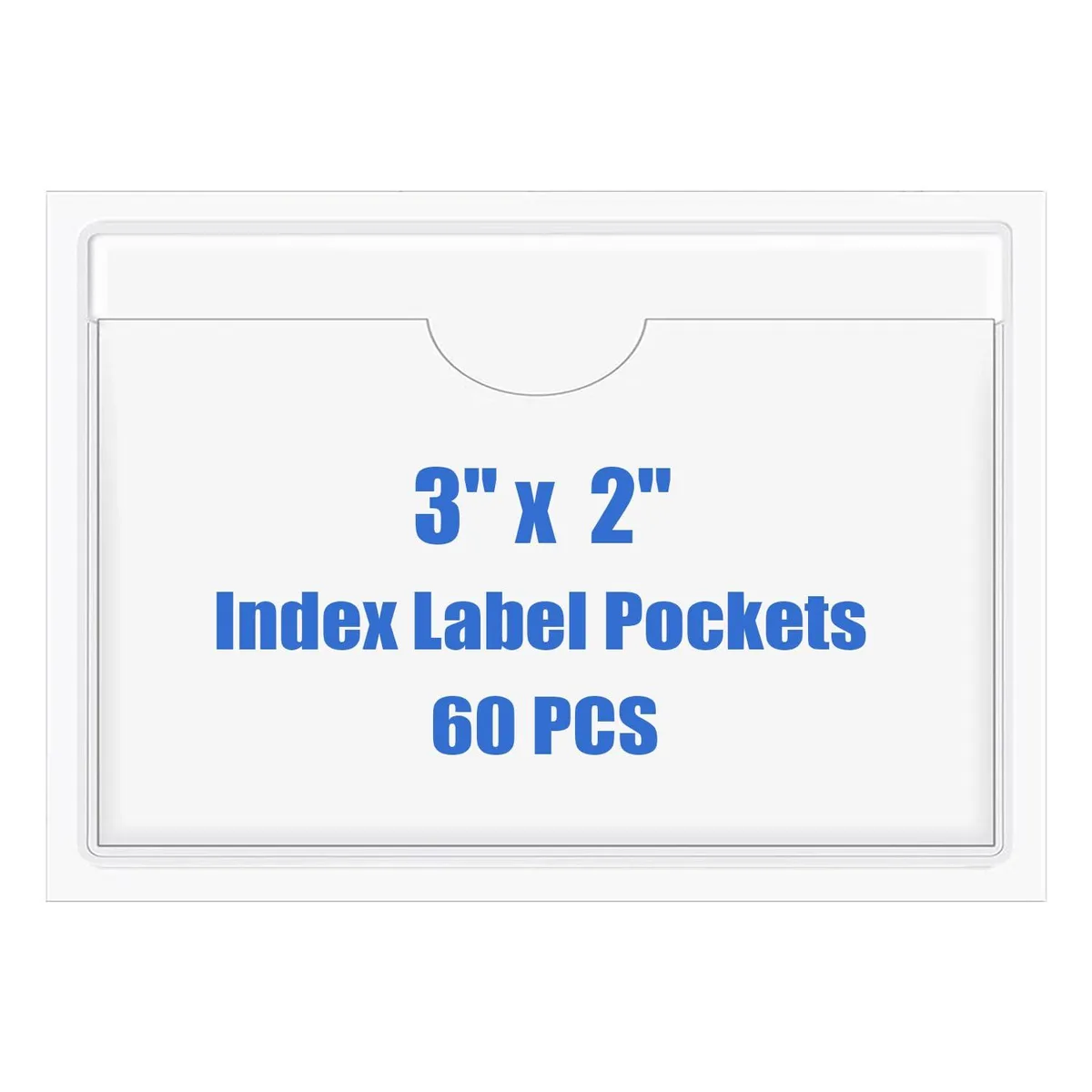 No Sew No Sew XY-OJ539 self-adhesive index card pockets 60 pcs 3.11 x 2.12 in board — product photo