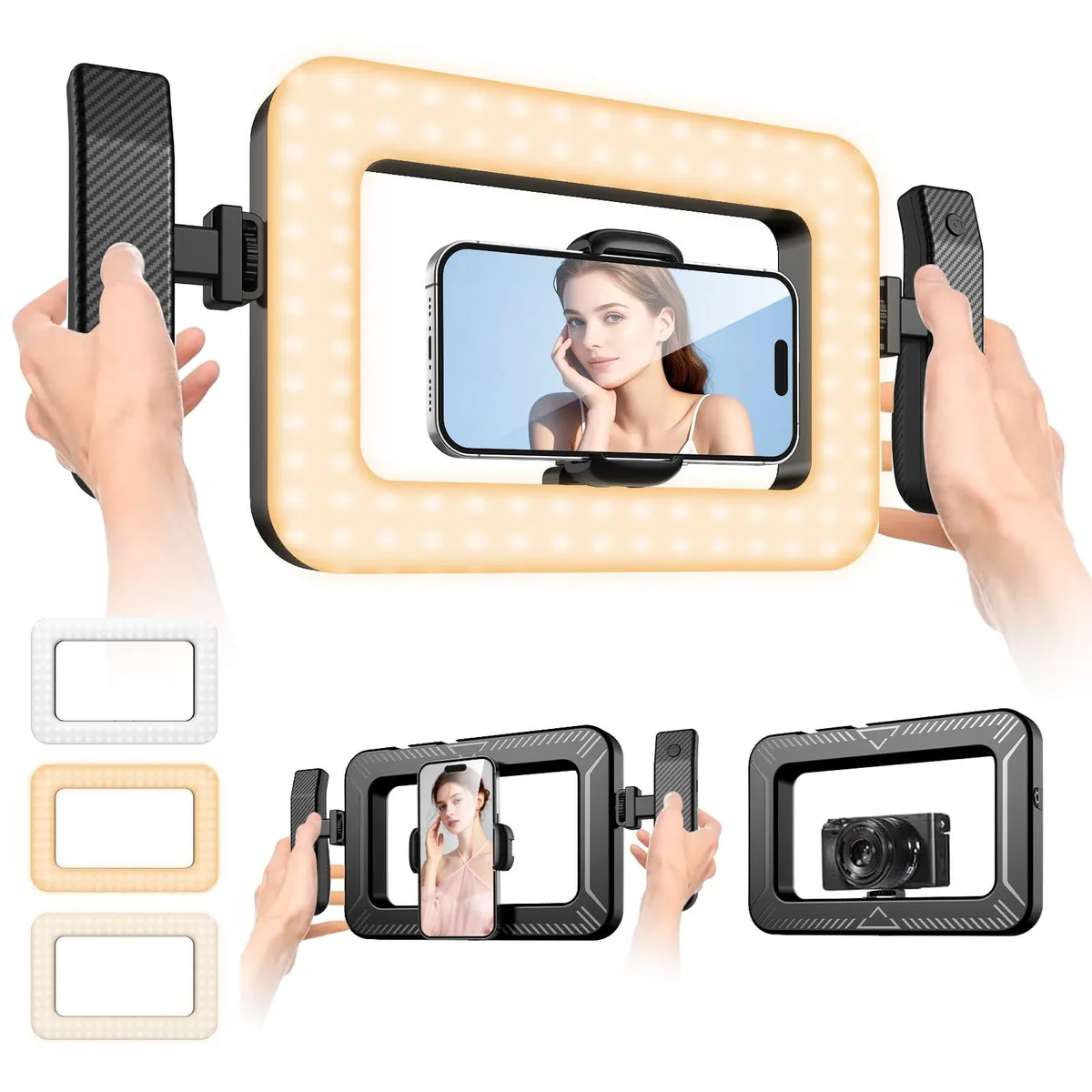 UBeesize UB-SCK03BK Ring Light 8000mAh 2900-7000K Bluetooth 4.0 — product photo
