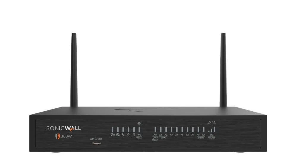 SonicWall SonicWall TZ380W firewall appliance 03-SSC-1833 — product photo