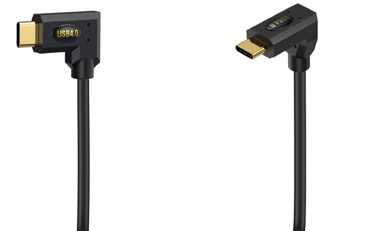 Vszerda Vszerda USB 4.0 coiled cable USB-C to USB-C 40Gbps 240W 1.2m — product photo