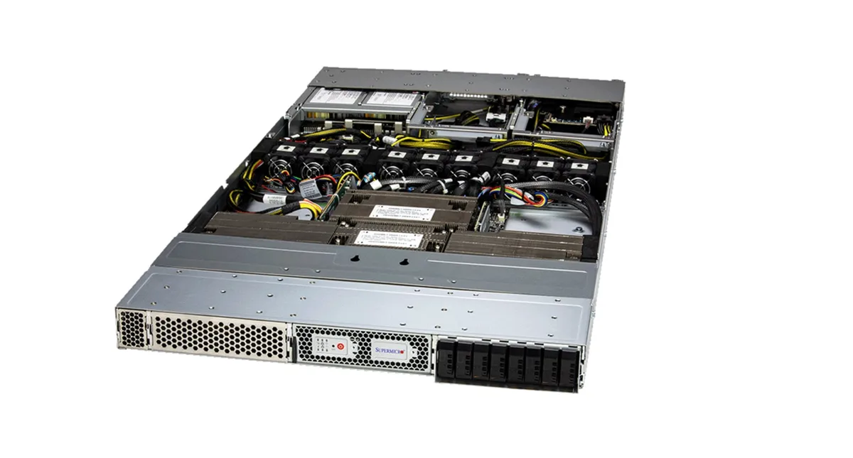 Supermicro Supermicro ARS-111GL-NHR barebone server GH200 576GB 96GB HBM3 480GB LPDDR5X — product photo