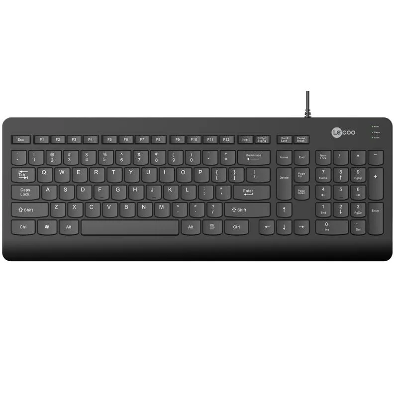Lenovo Lenovo Lecoo KB103 Mechanical USB Wired Keyboard 104 Keys Spanish Layout — product photo