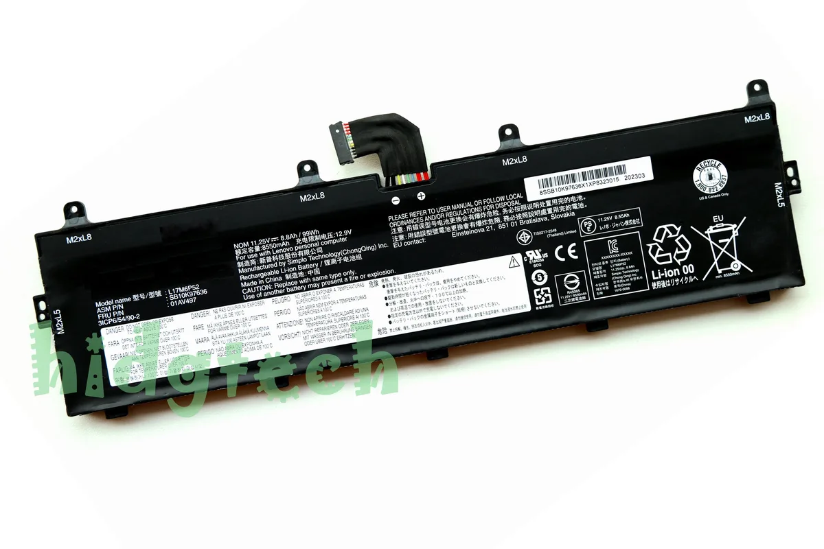 Beisite Beisite L17C6P51 L17M6P52 99Wh laptop battery — product photo