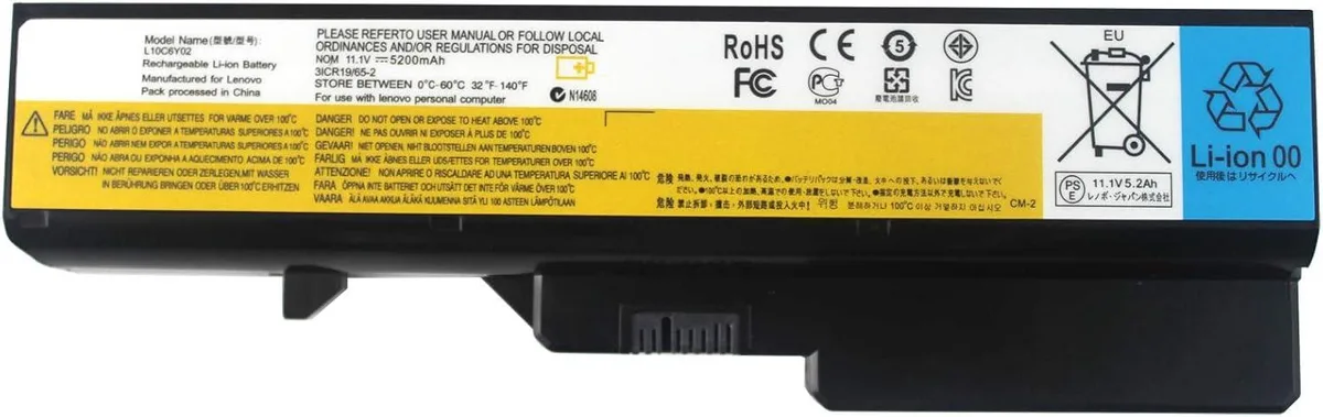 LXHY LXHY G460/L10C6Y02 11.1V 5200mAh laptop battery — product photo