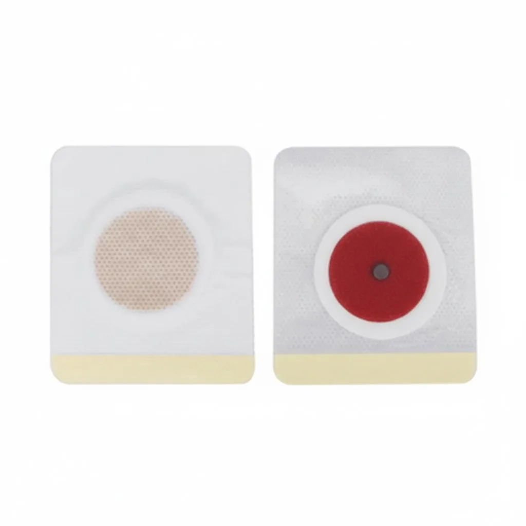 White rectangular adhesive patches in a pack of 60