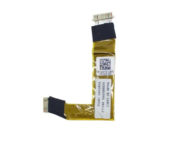 Thin flat ribbon cable with connectors at both ends